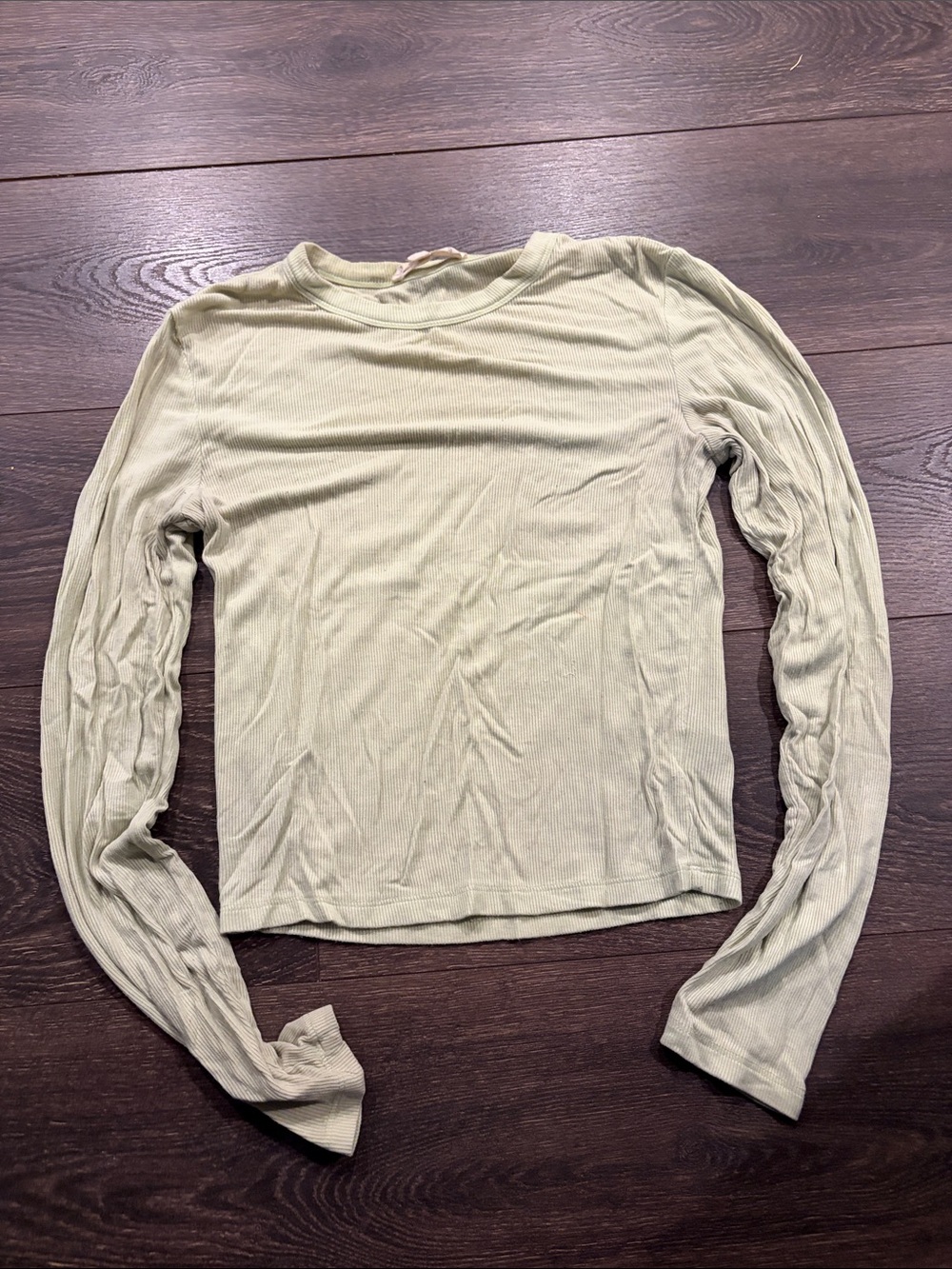 Olive & Oak Sage Ribbed Long Sleeve Top